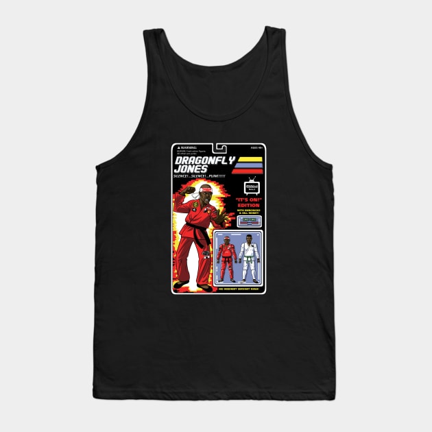 Dragonfly Jones Tank Top by BlackActionTeesOnDemand